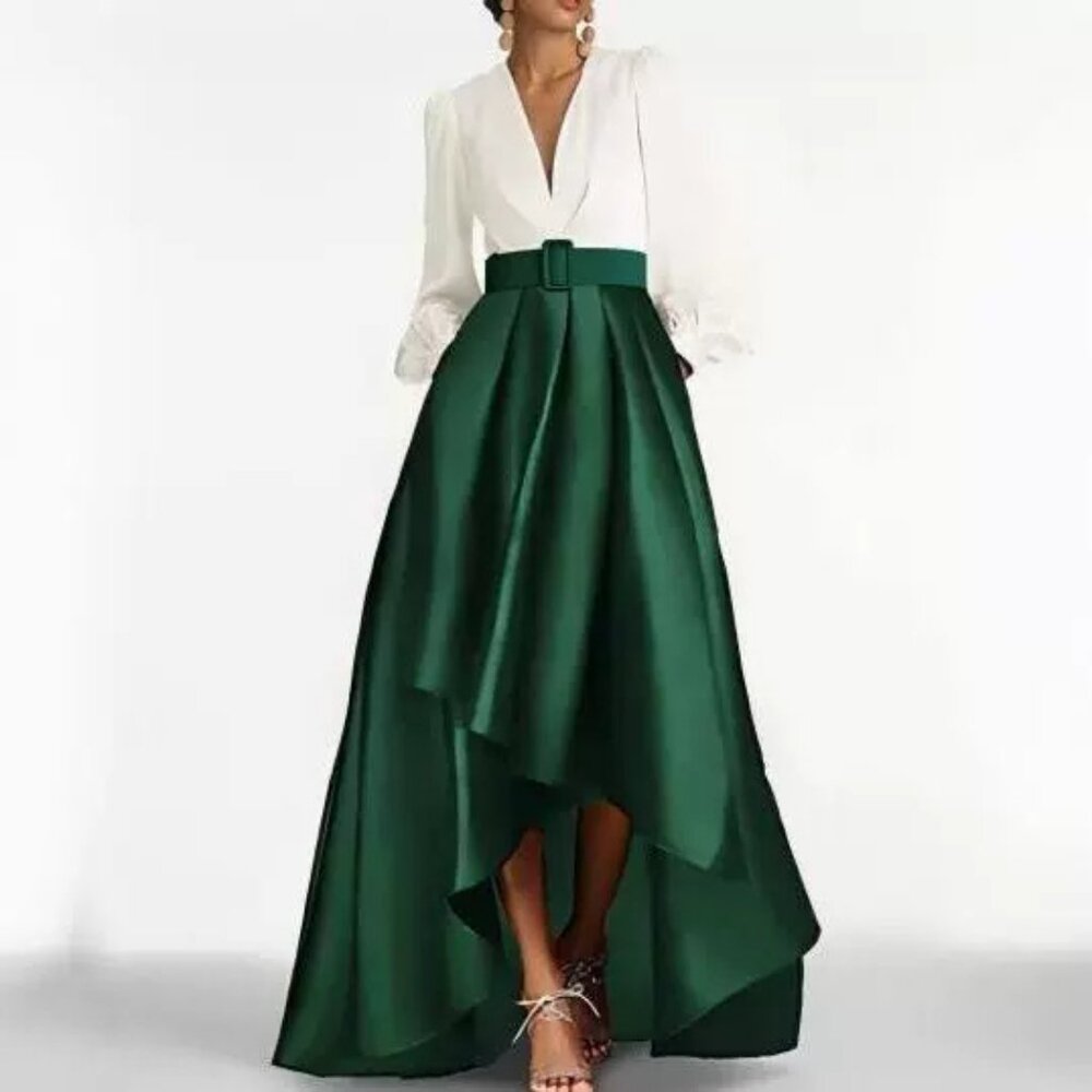 Women's Fashionable and Elegant V-neck Evening Dress